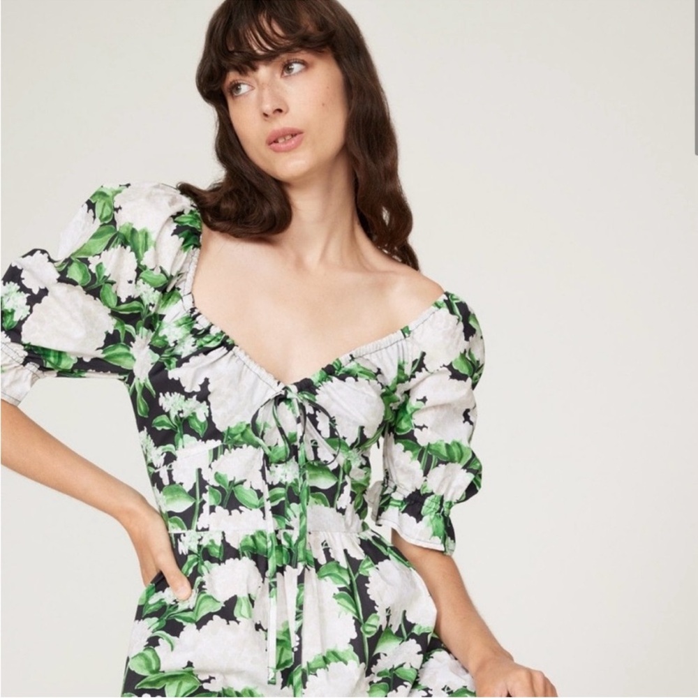 Hill House Ophelia Floral Puff Sleeve Dress